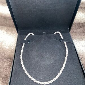 925 Italy sterling silver rope chain
